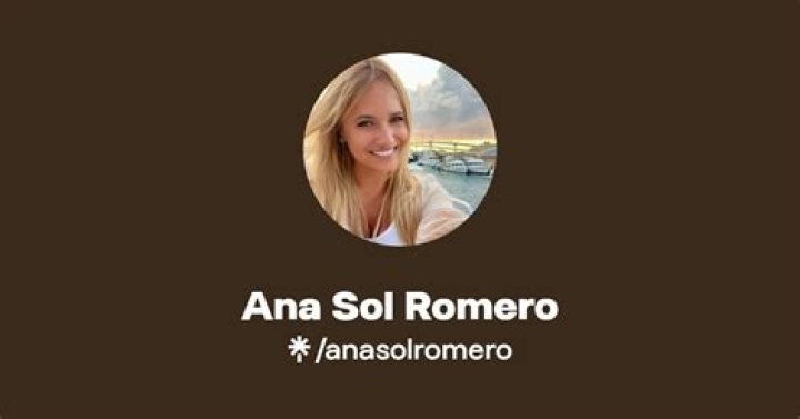 Ana Sol Romero - Age, Family, Bio