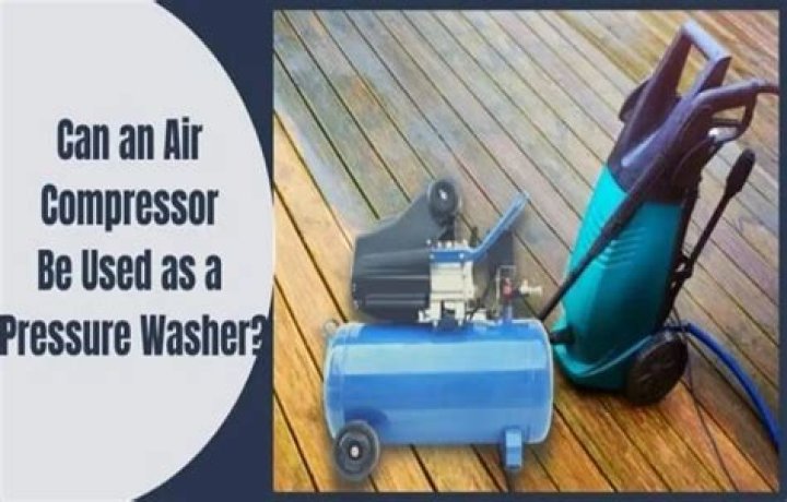 Can an air compressor be used as a power washer?