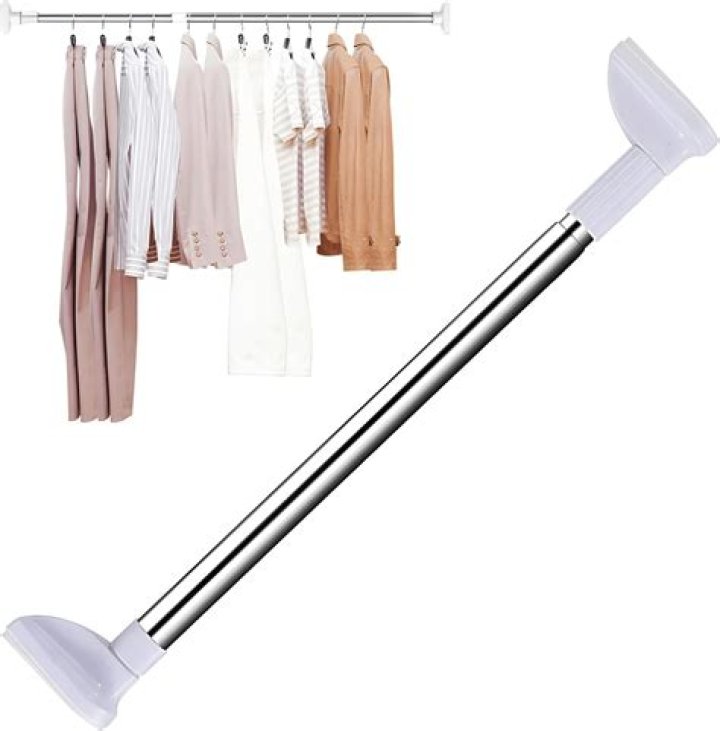 Can tension rods hold clothes?