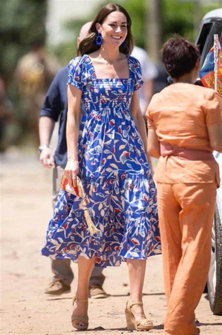 Duchess Kate wore Tory Burch for an outing to a youth center with William