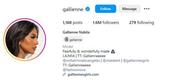 Gallienne Nabila Height, Weight, Net Worth, Age, Birthday, Wikipedia, Who, Instagram, Biography