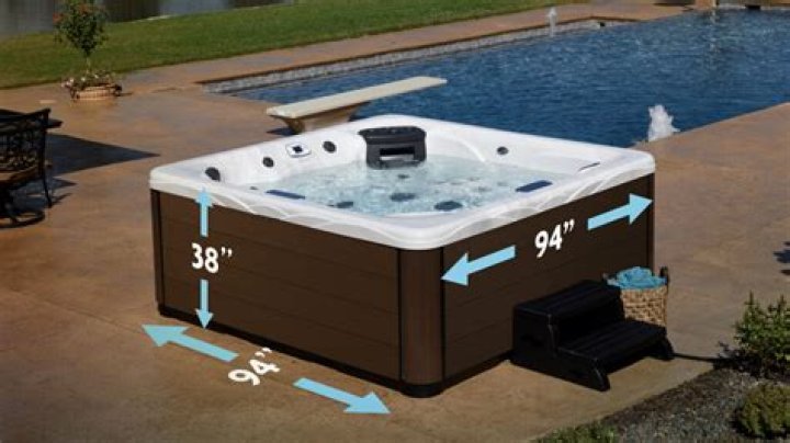 How deep is a typical hot tub?