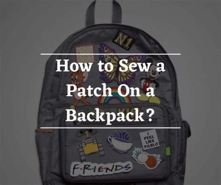 How do you attach a patch to a backpack?