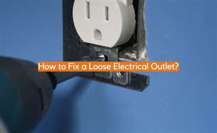 How do you fix a loose electrical outlet box?