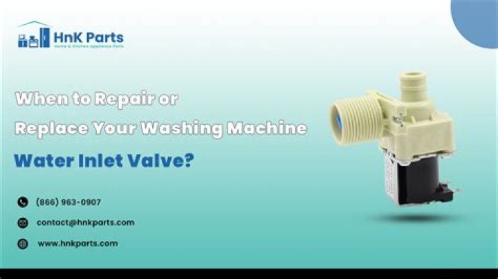 How do you fix a water inlet valve on a washing machine?