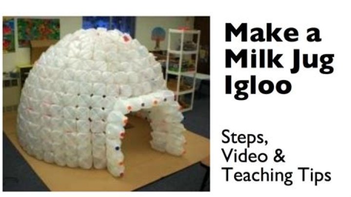 How many milk jugs make an igloo?