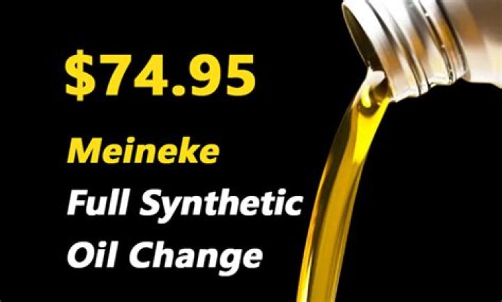 How much is an oil change at Meineke?