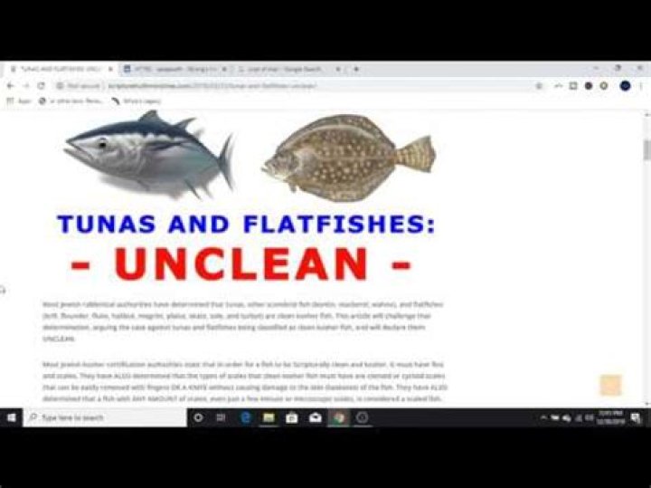 Is tuna fish clean or unclean?