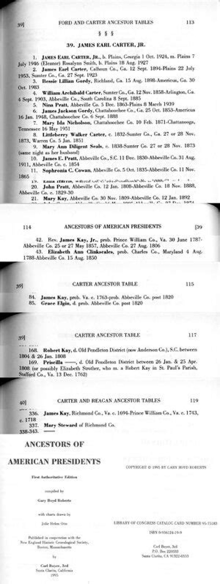 James Jackson Gordy, William Archibald Carter, Mary Ida Nicholson, Nina Pratt