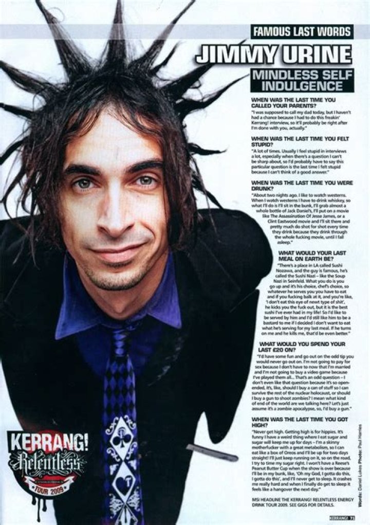 Jimmy Urine - Age, Family, Bio