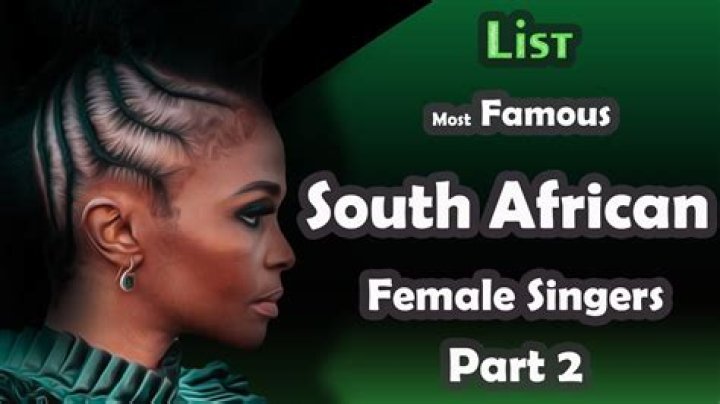 Singers Born in South Africa