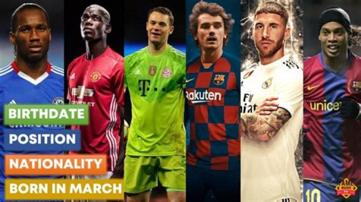 Soccer Players Born March 2