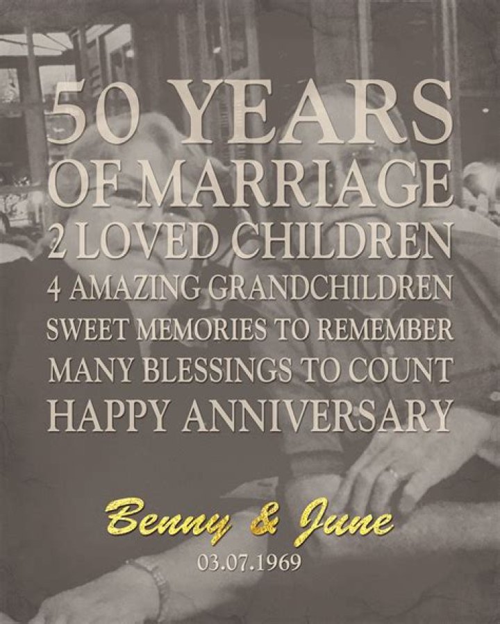 What do you say on a 50th wedding anniversary toast?