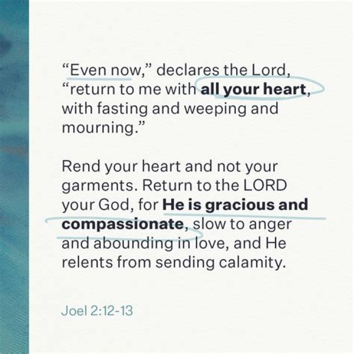 What does it mean to rend your heart (Joel 2:13)?