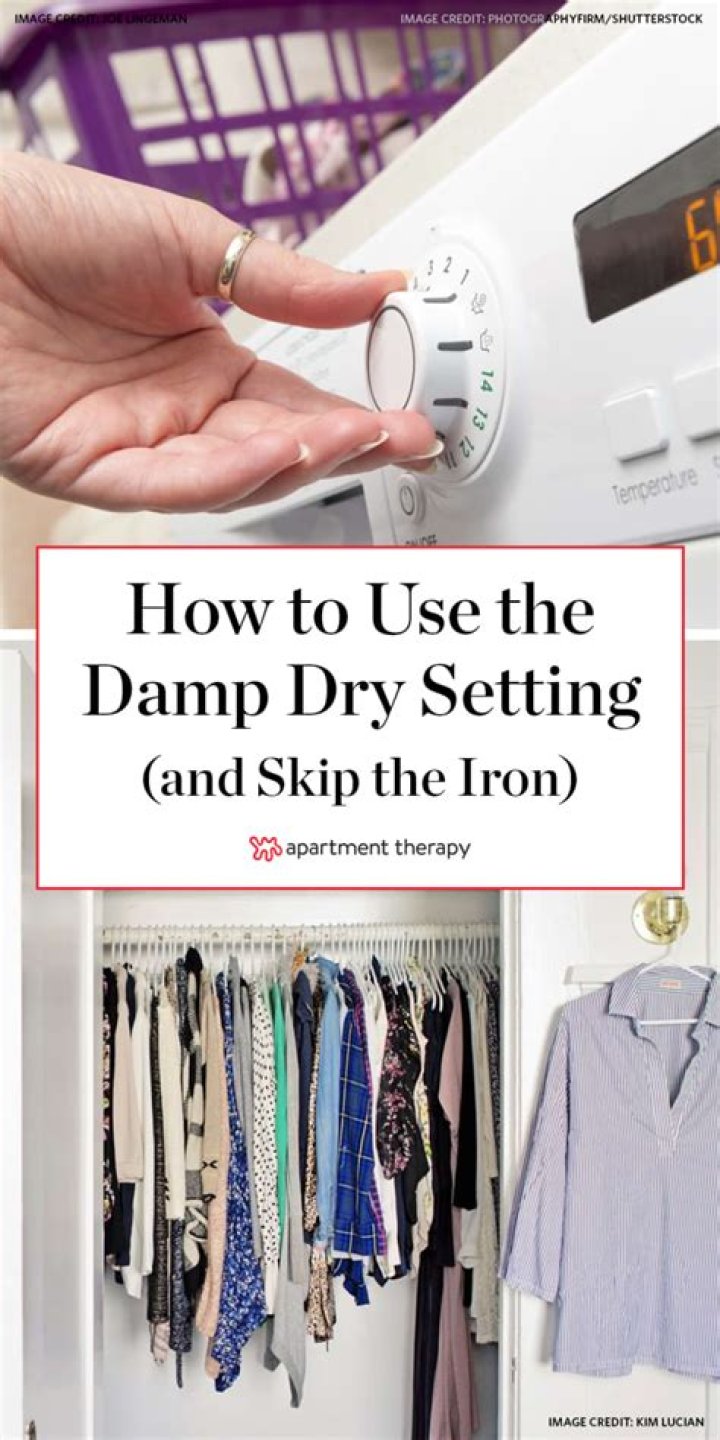 What is damp dry setting on dryer?