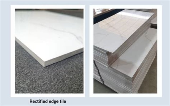 What is rectified edge porcelain tile?