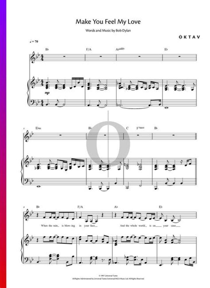 When did Dylan write Make You Feel My Love?