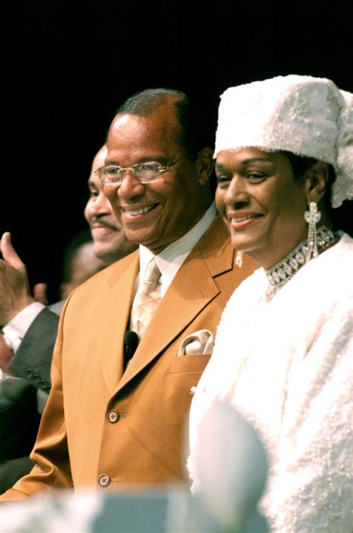 Who is Louis Farrakhan married to?